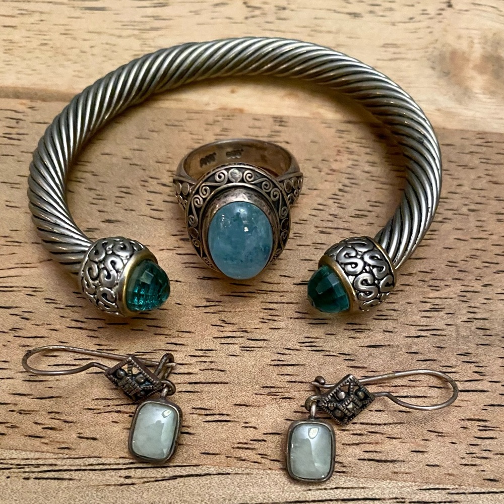 David Yurman style bracelet bundle